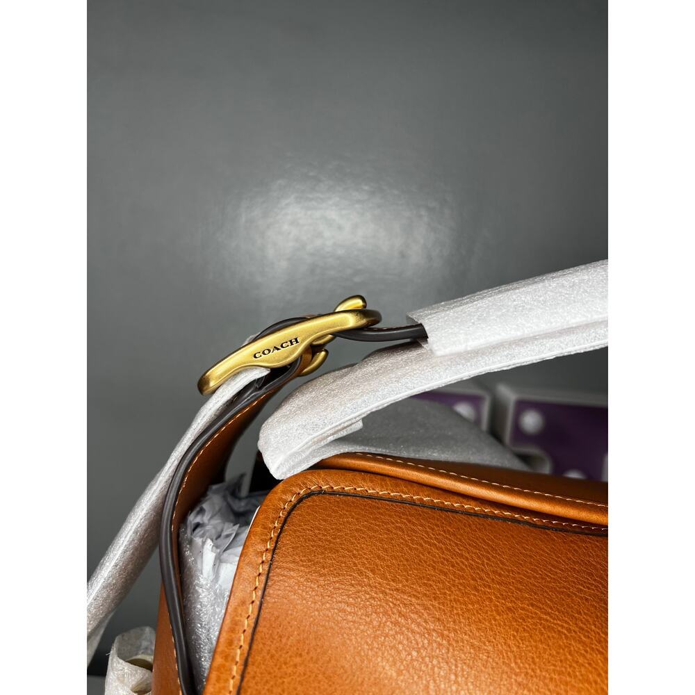 Coach Turnlock Haversack Bag - Amber Brown - Picture 5 of 15